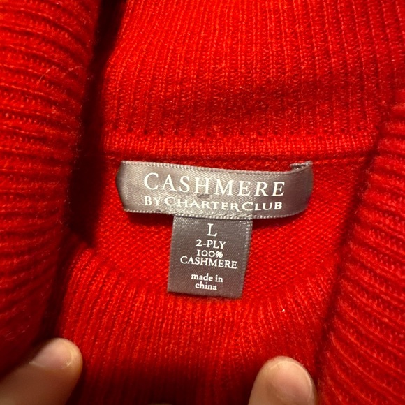 Charter Club 100% Cashmere Sweater Size Womens Large - Picture 2 of 7